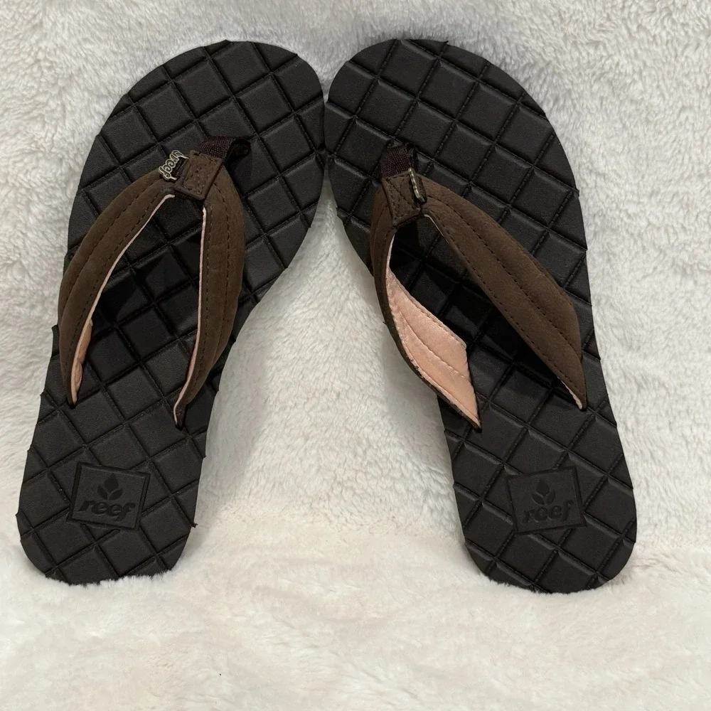 REEF Dreams II Brown Flip Flops Womens Sz 6 RARE DISCONTINUED DEADSTOCK Comfy